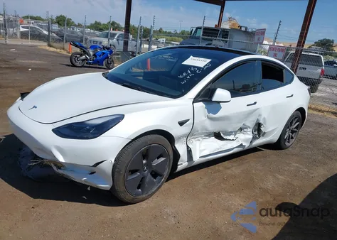 2022 Tesla Model 3 Long Range Dual Motor All-Wheel Drive from USA, damaged, VIN 5YJ3E1EB3NF345949